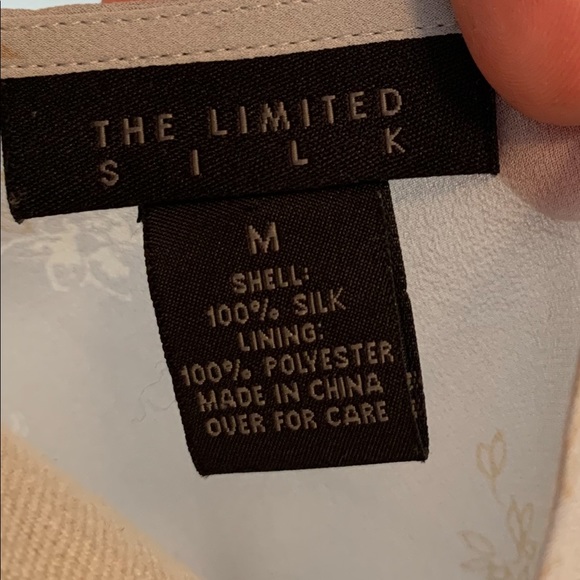 The Limited Blue Silk Blouse size M - Picture 4 of 8